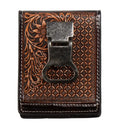 NOCONA MEN'S DIAMOND FLORAL EMBOSSED MONEY CLIP N500048102