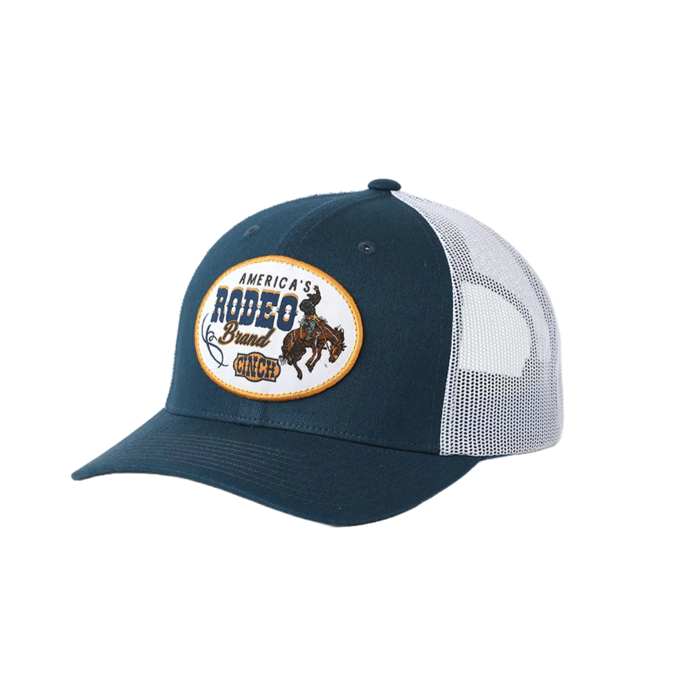 Cinch Men's America's Rodeo Brand Logo Blue Trucker Cap MCC0660642