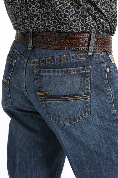 CINCH GRANT RELAXED FIT MEDIUM STONE - MENS JEANS - MB30237001