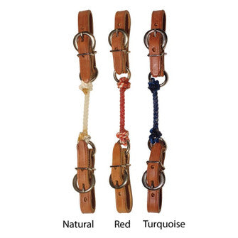 BERLIN CUSTOM LEATHER ROPE CURB STRAP H435