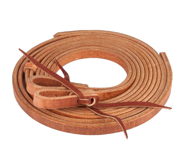 Berlin Leather Split Rein 5/8" Wide x 8' Long w/ Waterloop H588