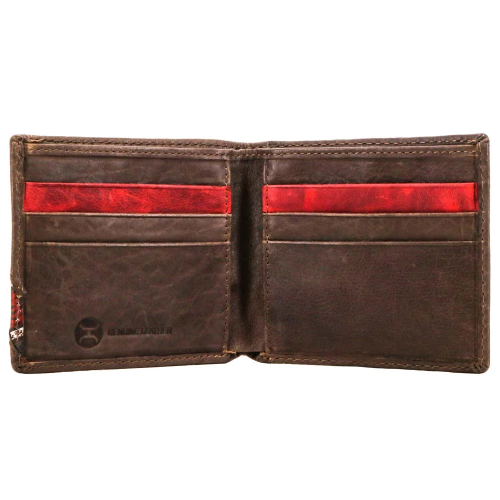 BIFOLD HOOEY WALLET LEATHER HBF014-BRRD