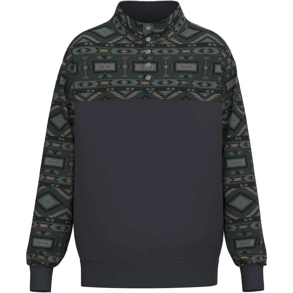 Hooey Stevie Men'S Charcoal Pullover HH2609CHPR