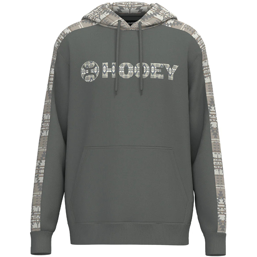HOOEY "CANYON" HOODY DARK GREY W/AZTEC HH2611DKGY
