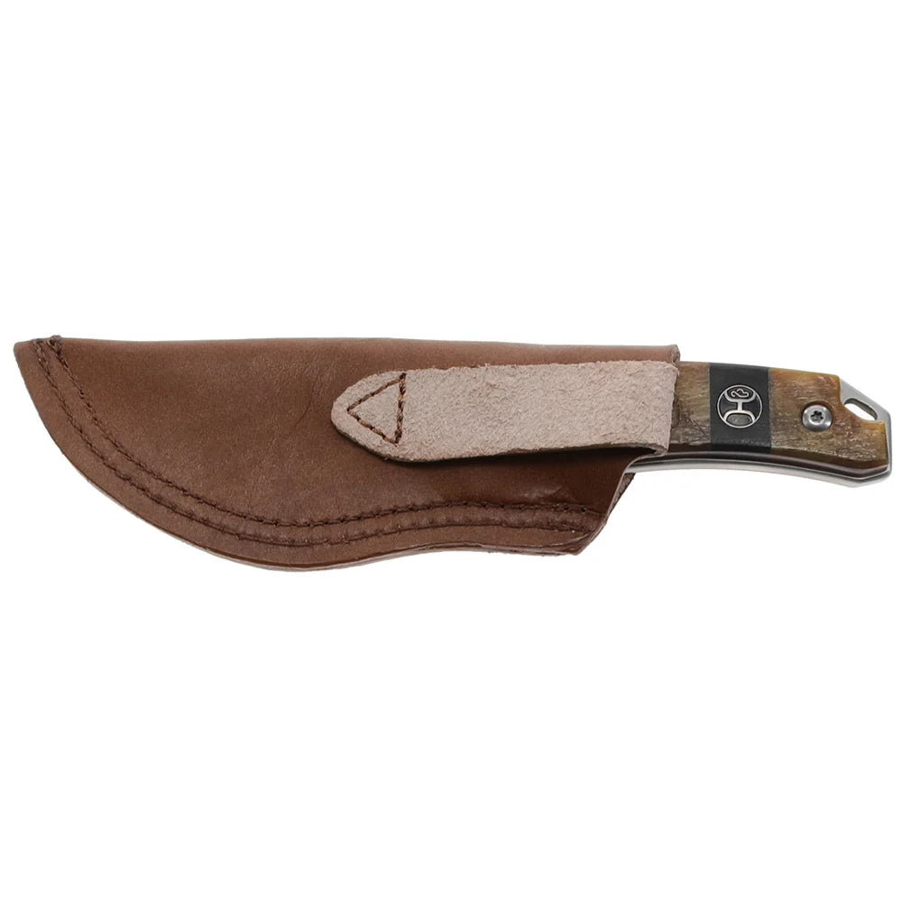 HORN FIXED BLADE SKINNER KNIFE RAM hooey knife HK300