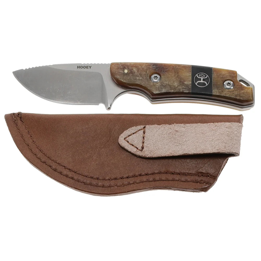 HORN FIXED BLADE SKINNER KNIFE RAM hooey knife HK300