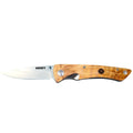 "STUD FOLDERS" MAPLE BURL LINER KNIFE HK502