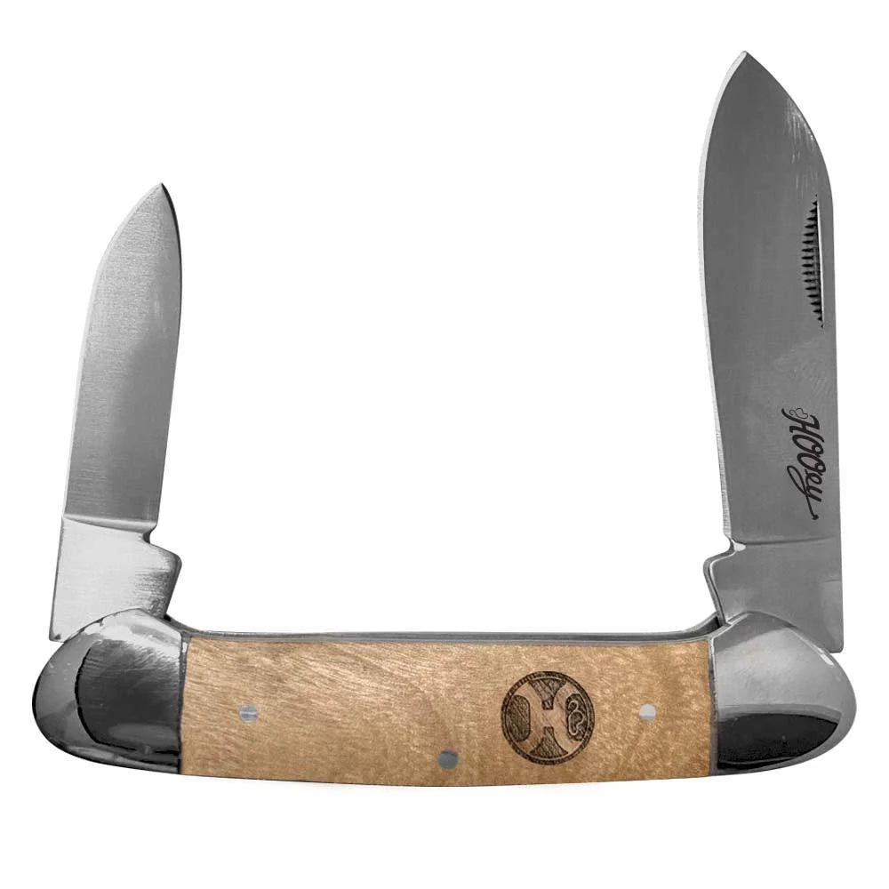NATURAL WOOD CANOE HOOEY KNIFE hk801