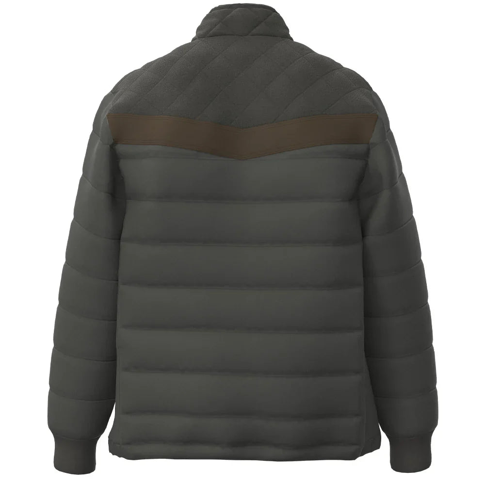 Hooey Banff Grey Puffer Jacket HJ147GY