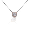 Kelly Herd Rose Gold Plated Horseshoe Necklace - Sterling Silver HR004N