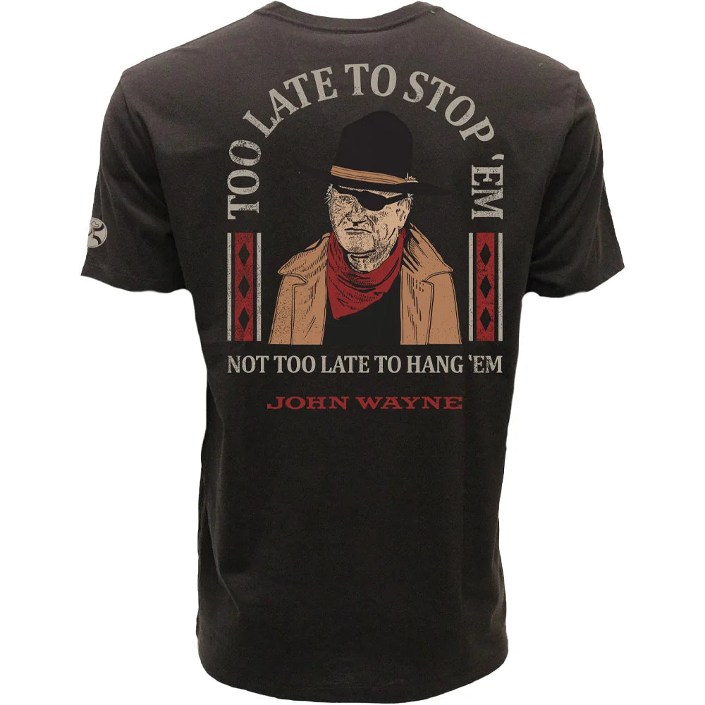 HOOEY JOHN WAYNE T-SHIRT DARK BROWN HT2659DKBR