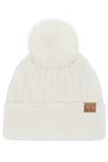 C.C Lurex Cable Pom Beanie HTE0019