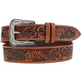 NOVA HOOEY SCENE EMBOSSED LEATHER BELT HMBLT025