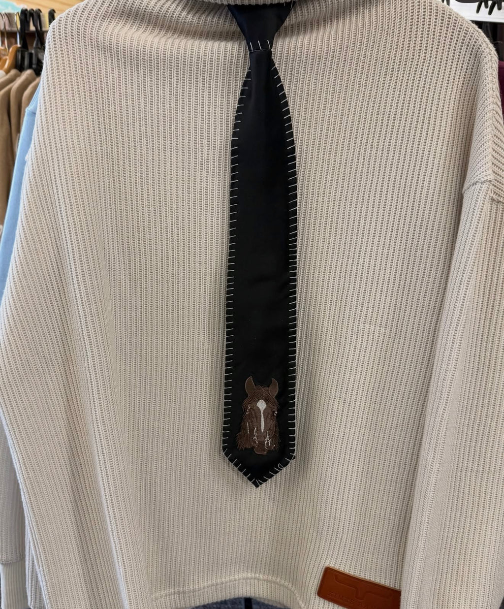 Horse Tie Black