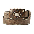Women’s Angel Ranch 1 1/2″ Stone Body Step Lace Belt D1400110238