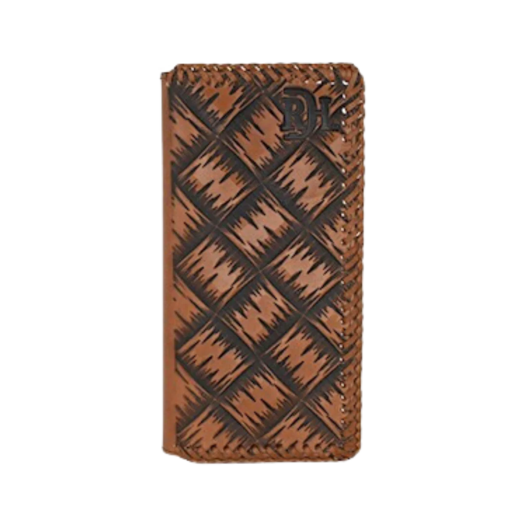 Red Dirt Hat Co Men's Rodeo Basketweave Western Wallet Money Clip - 23225876W7