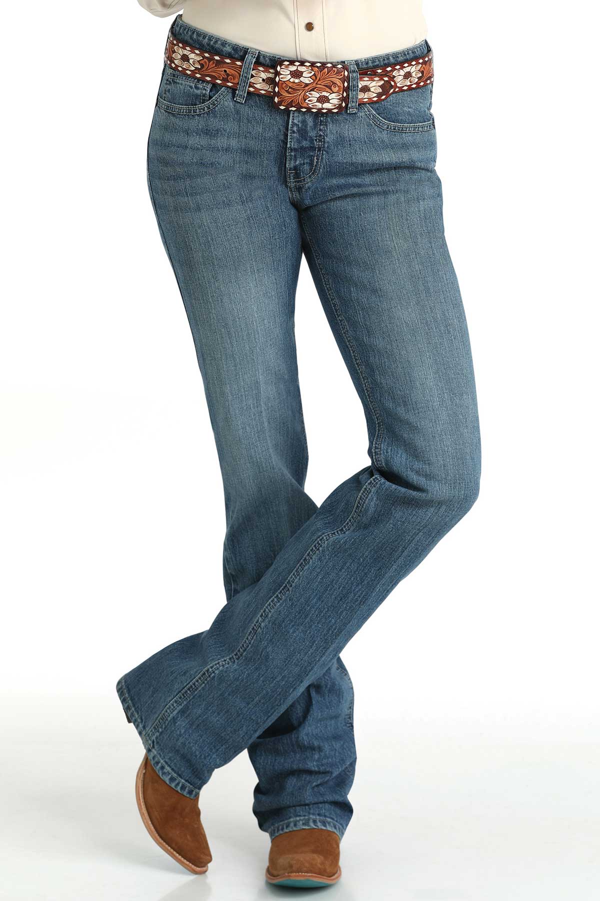 Cruel Denim CB75954071 Women's Hannah Bootcut in Medium Stonewash