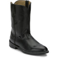JUSTIN MENS TEMPLE 10" ROPER BLACK BOOTS JB3000