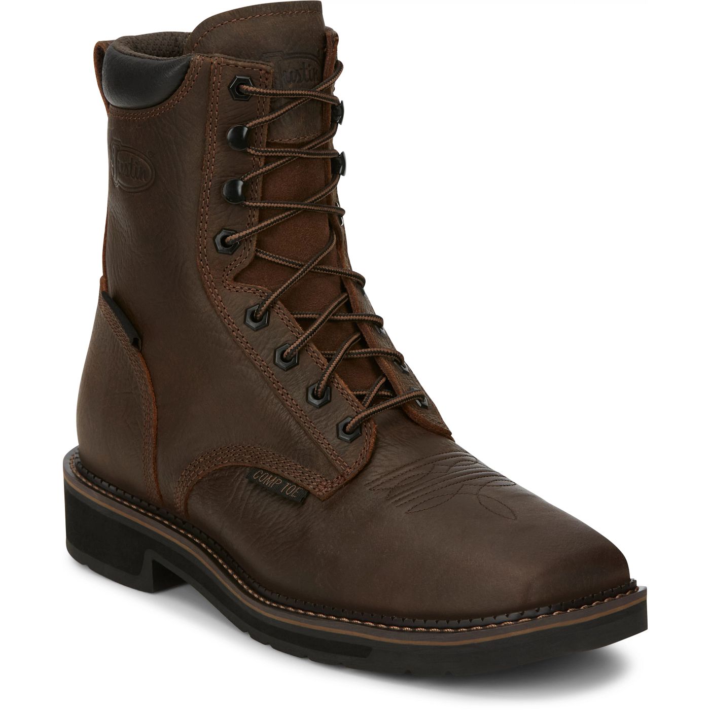 JUSTIN DRILLER 8" WATERPROOF COMP TOE SE462