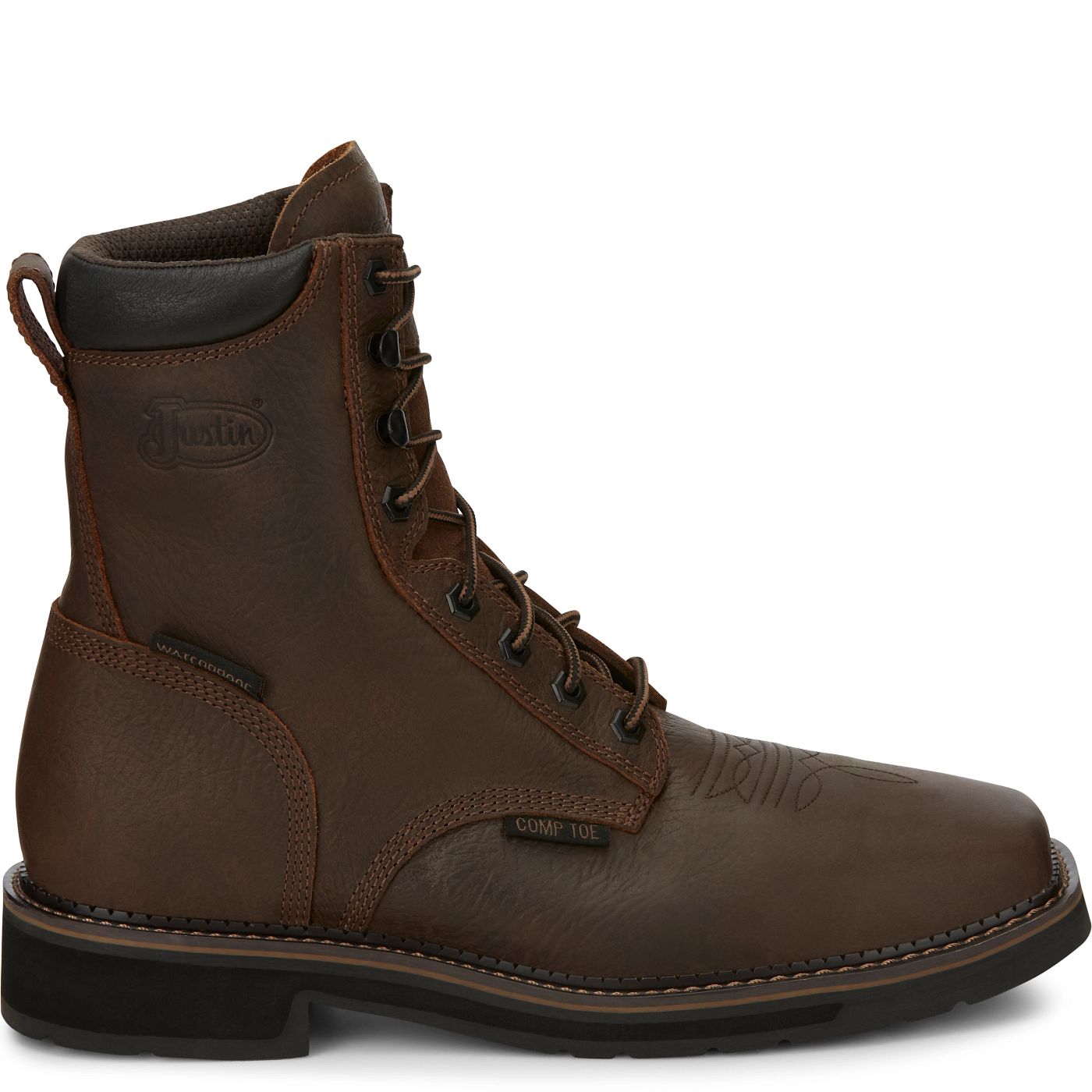 JUSTIN DRILLER 8" WATERPROOF COMP TOE SE462