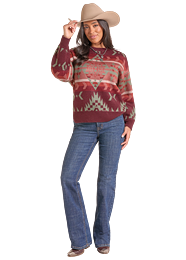 PANHANDLE SLIM AZTEC SWEATER LW32T09679