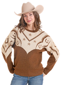 HORSESHOE SWIRL CN SWEATER LW32T10256