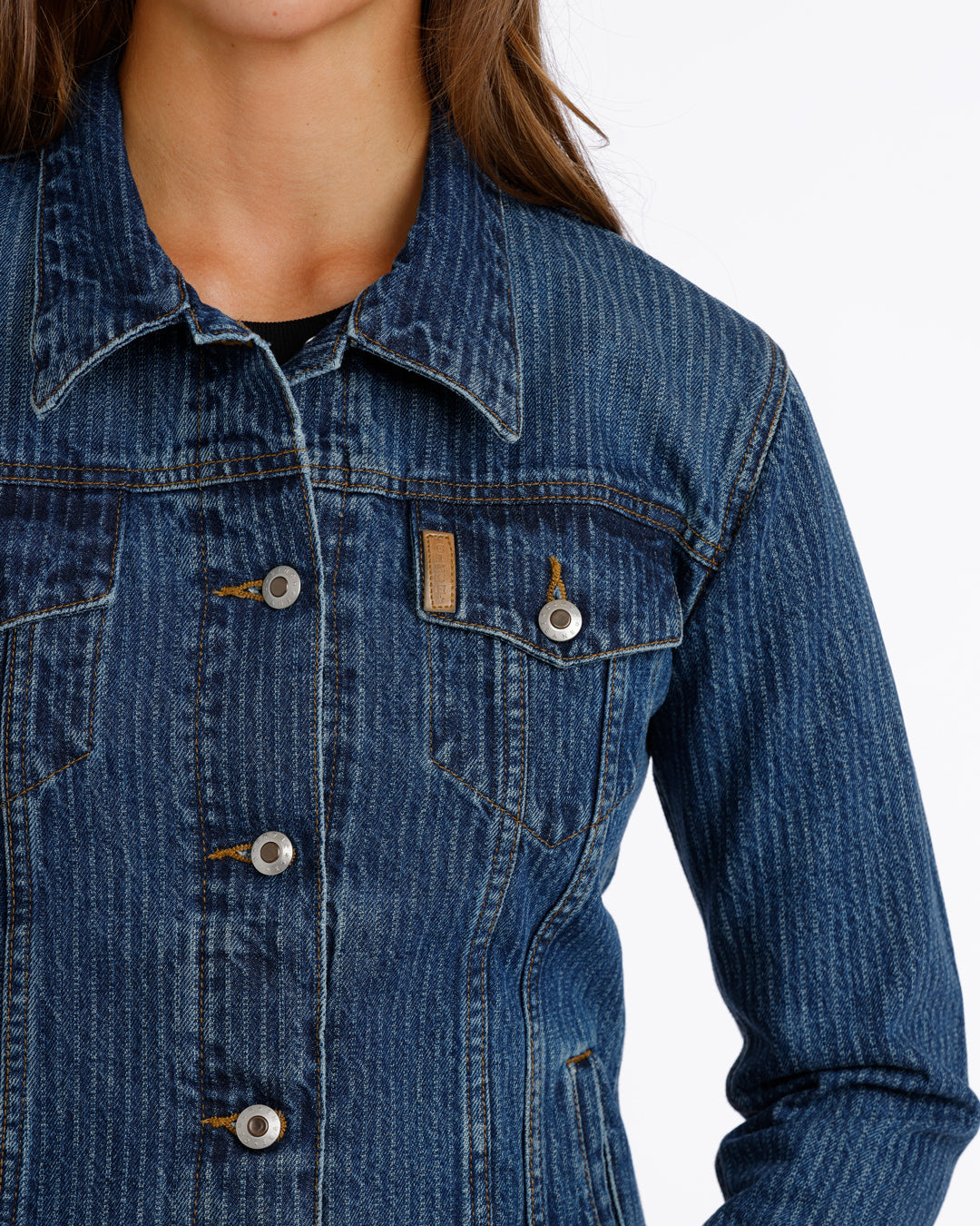 MAJ9878009 WOMENS DENIM TRUCKER CINCH