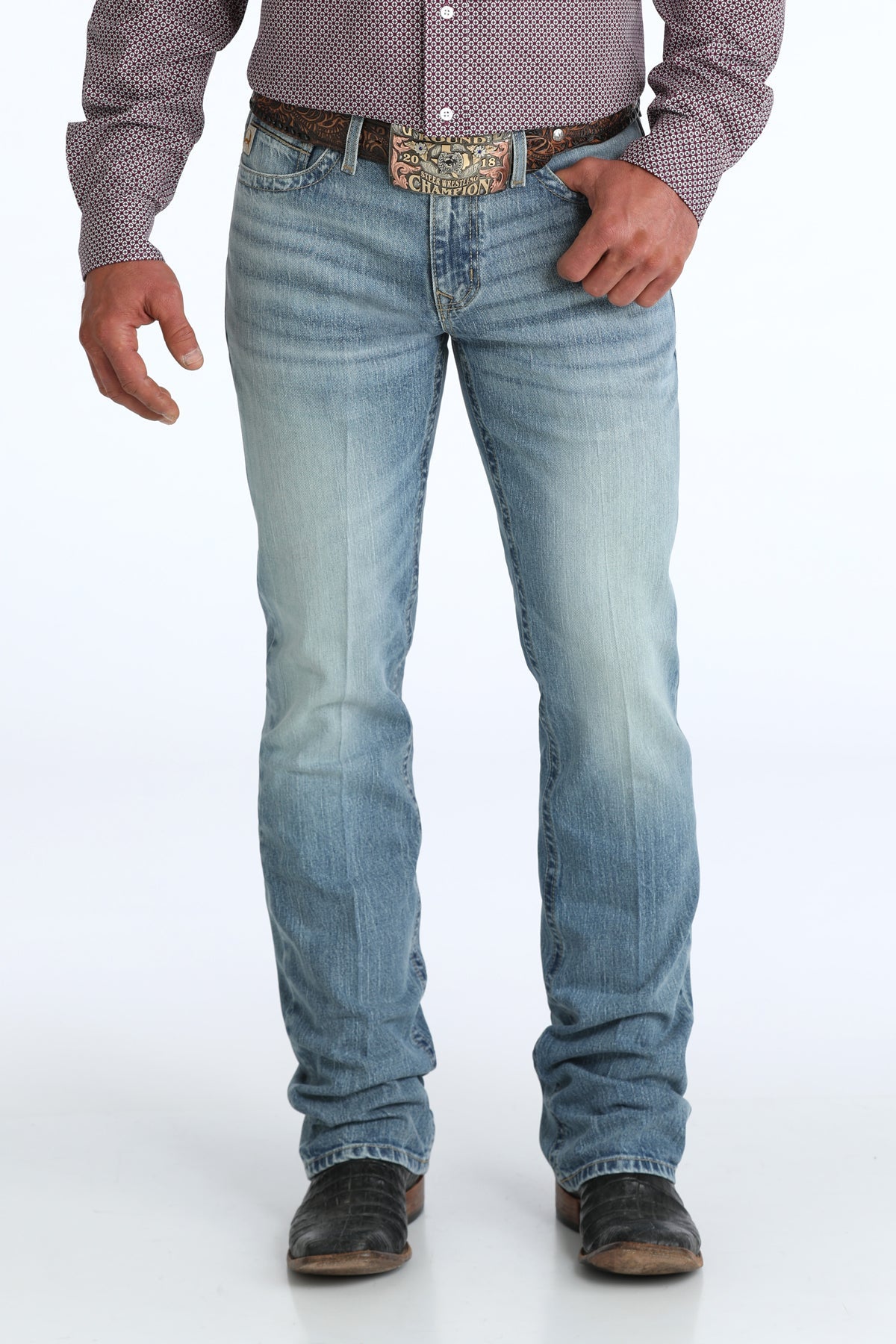 CINCH MEN'S IAN MEDIUM STONEWASH JEAN MB33536001