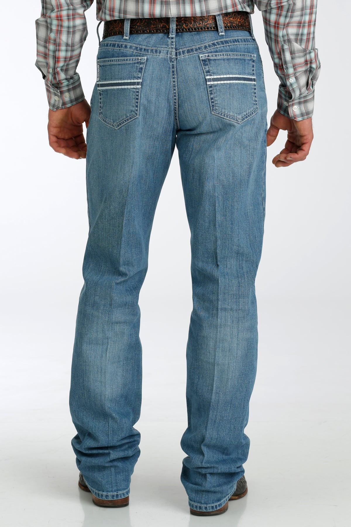 MB92834056 WHITE LABEL MEDIUM STONE MENS CINCH