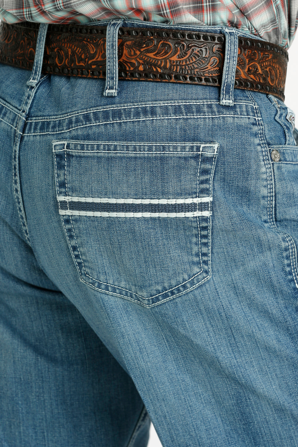 MB92834056 WHITE LABEL MEDIUM STONE MENS CINCH