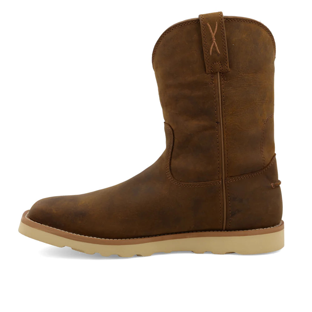 TWISTED X MEN'S 10" WORK PULL ON WEDGE SOLE BOOT MCBW001