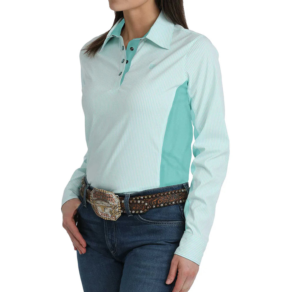 Cinch Women's Light Blue Hybrid Snap Shirt MSW7916001