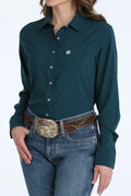 CINCH WOMEN'S PINSTRIPED LONG SLEEVE SHIRT MSW9164271