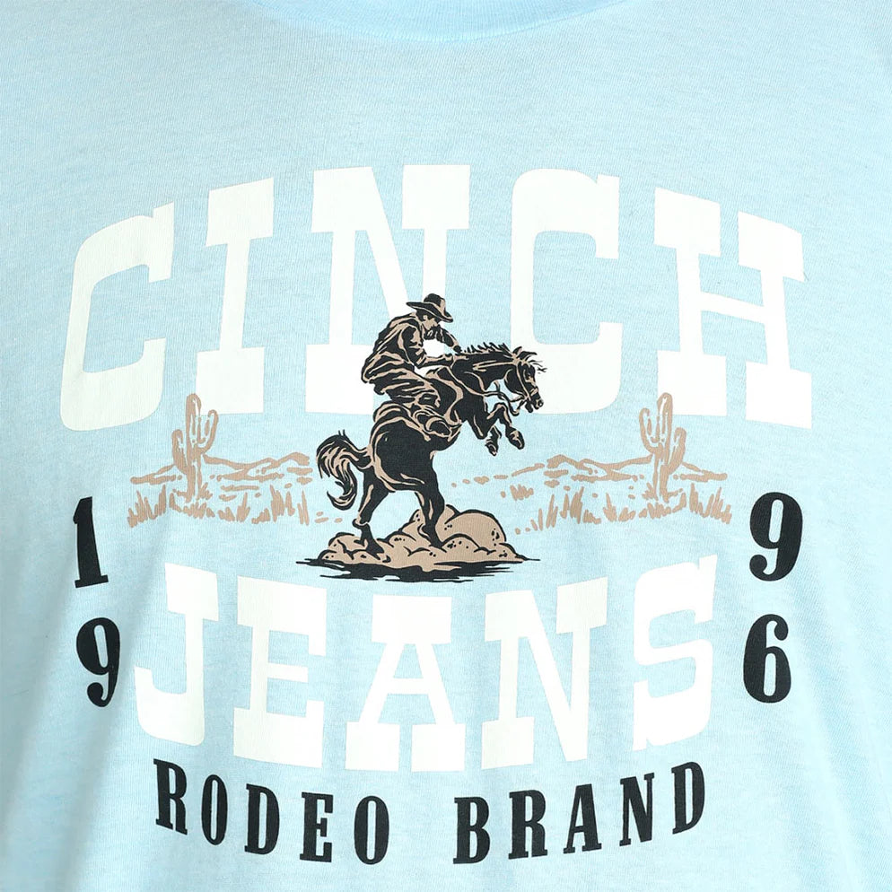 Cinch Men's Blue 1996 Rodeo Logo Tee Shirt MTT1690722