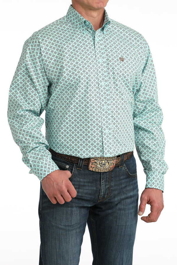 MEN'S CINCH CLASSIC FIT BUTTON-DOWN WESTERN SHIRT - MTW1106060