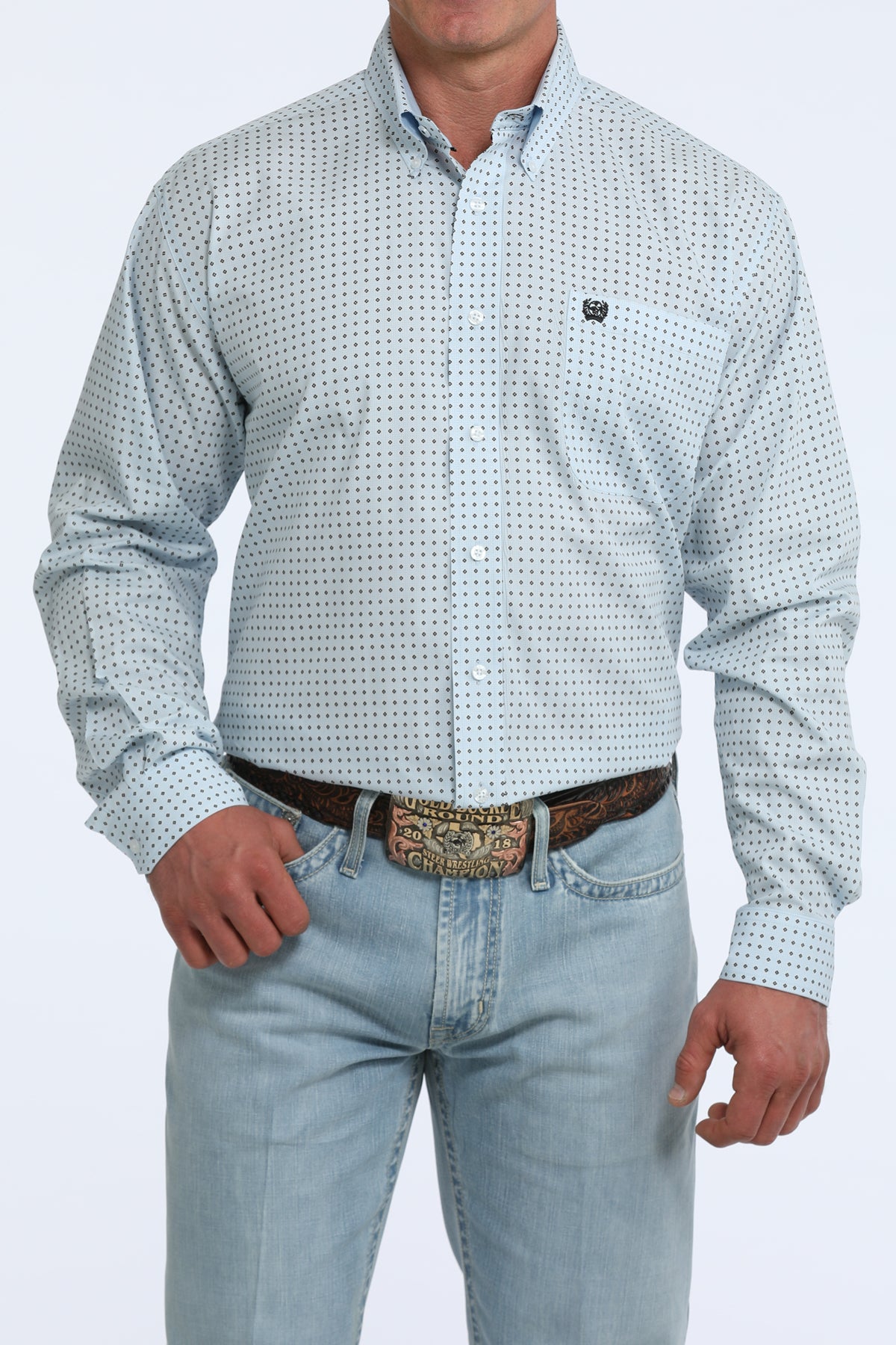 MTW1106124 MENS L/S PRINT cinch