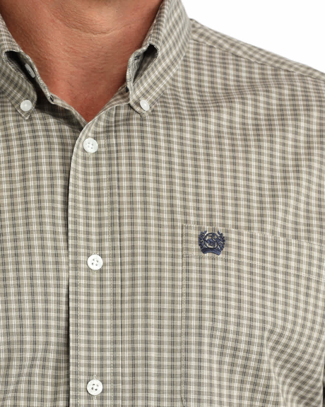 CINCH MENS LONG SLEEVE PLAID BUTTON UP SHIRT MTW1106127