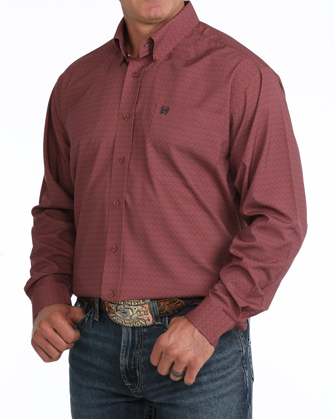 Cinch Mens arenaflex long sleeve MTW1106157