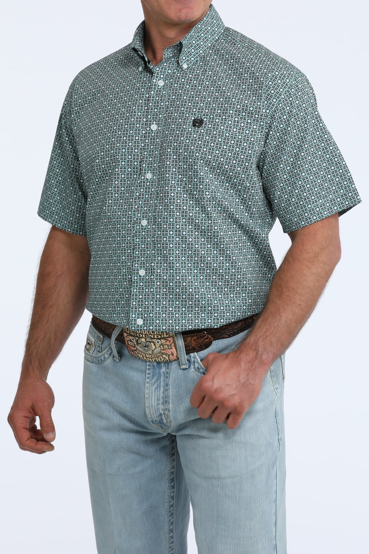 MTW1111528 MENS S/S PRINT CINCH