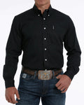 MEN'S SOLID MODERN FIT BUTTON-DOWN WESTERN SHIRT MTW1347019