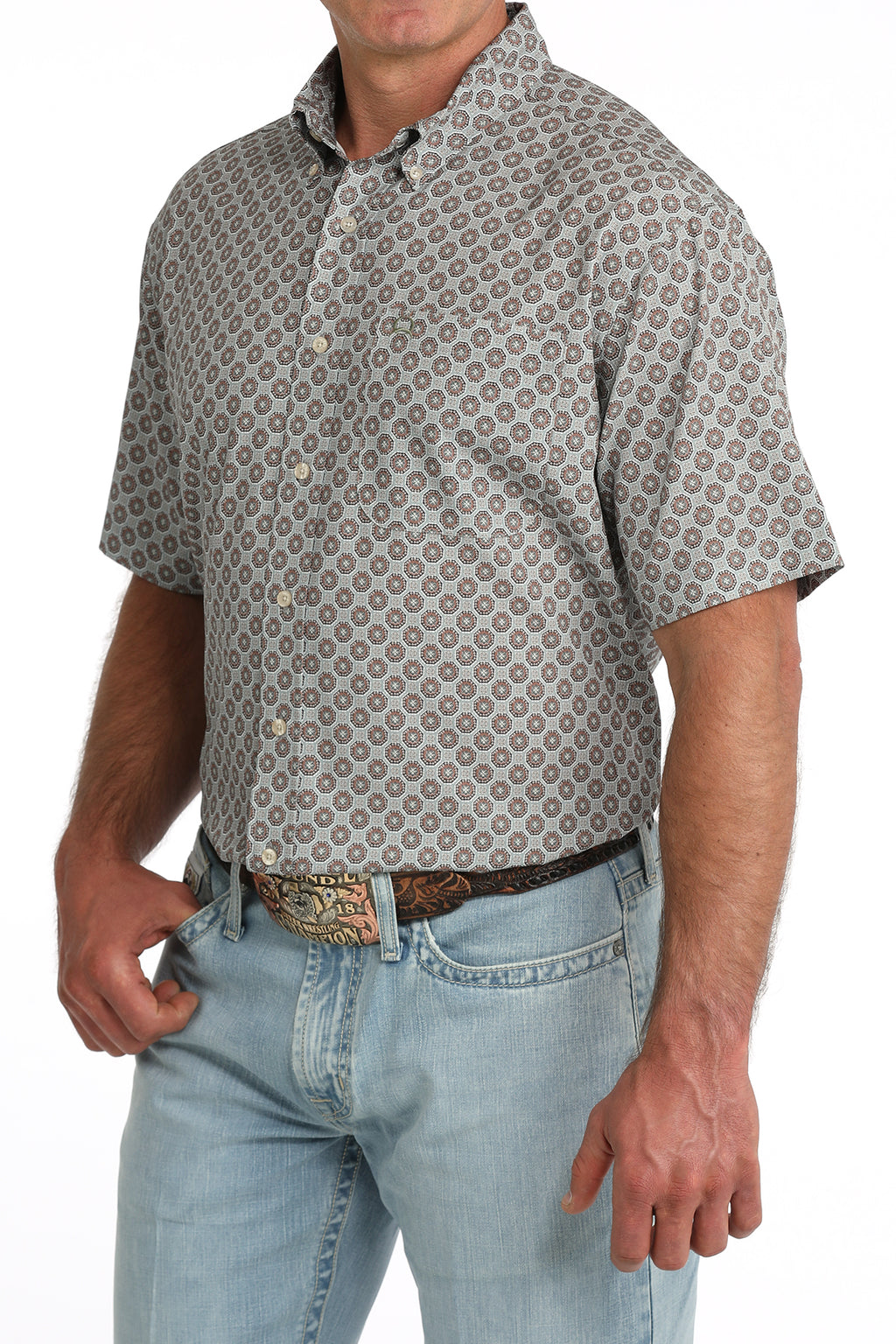 MTW1704175 MENS S/S PRINT ARENAFLEX CINCH