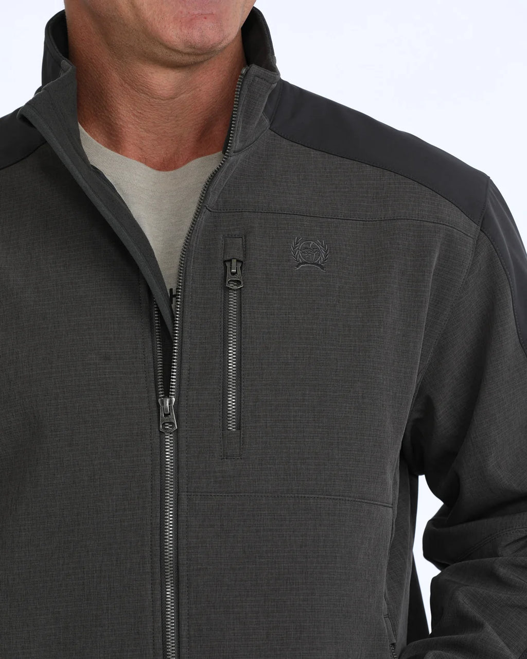 Cinch Men's Dark Gray/Black Bonded Jacket MWJ1946001