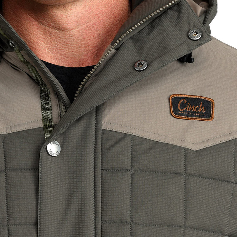 CINCH MEN'S GREEN QUILTED BARN COAT MWJ1951001