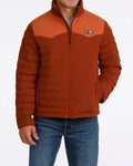 Cinch Men's Red Quilted Puffer Zip Jacket MWJ1954003