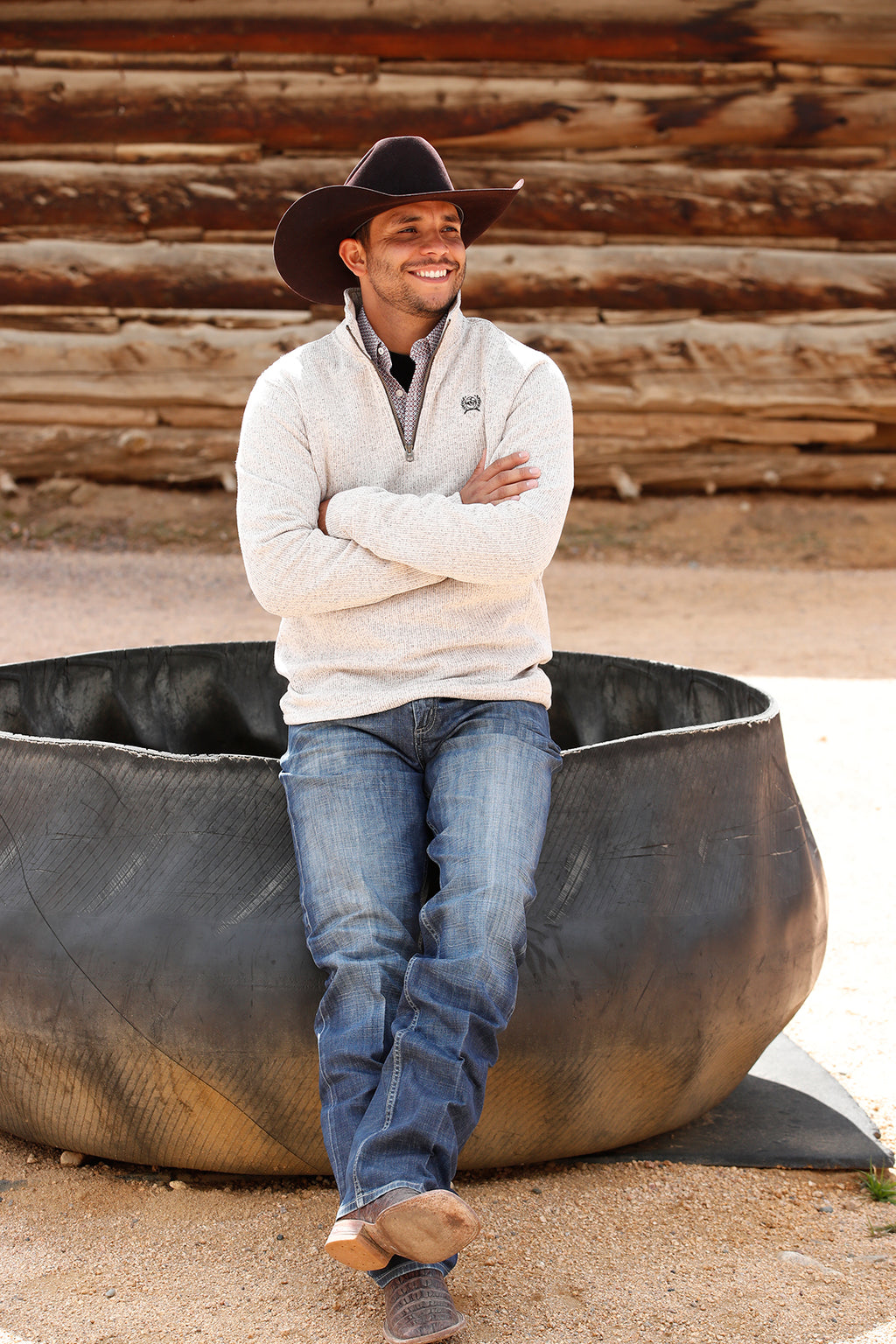 CINCH MEN'S STONE 1/4 ZIP SWEATER MWK1080013