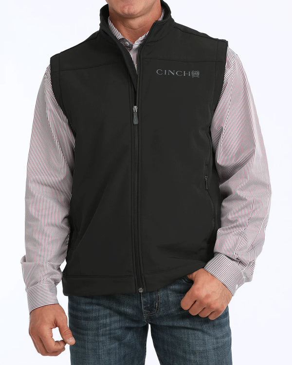 Cinch Men's Black Vest  MWV1012010
