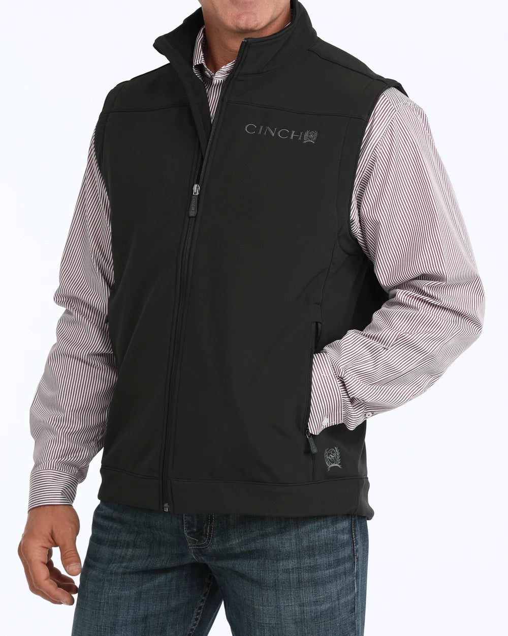 Cinch Men's Black Vest  MWV1012010
