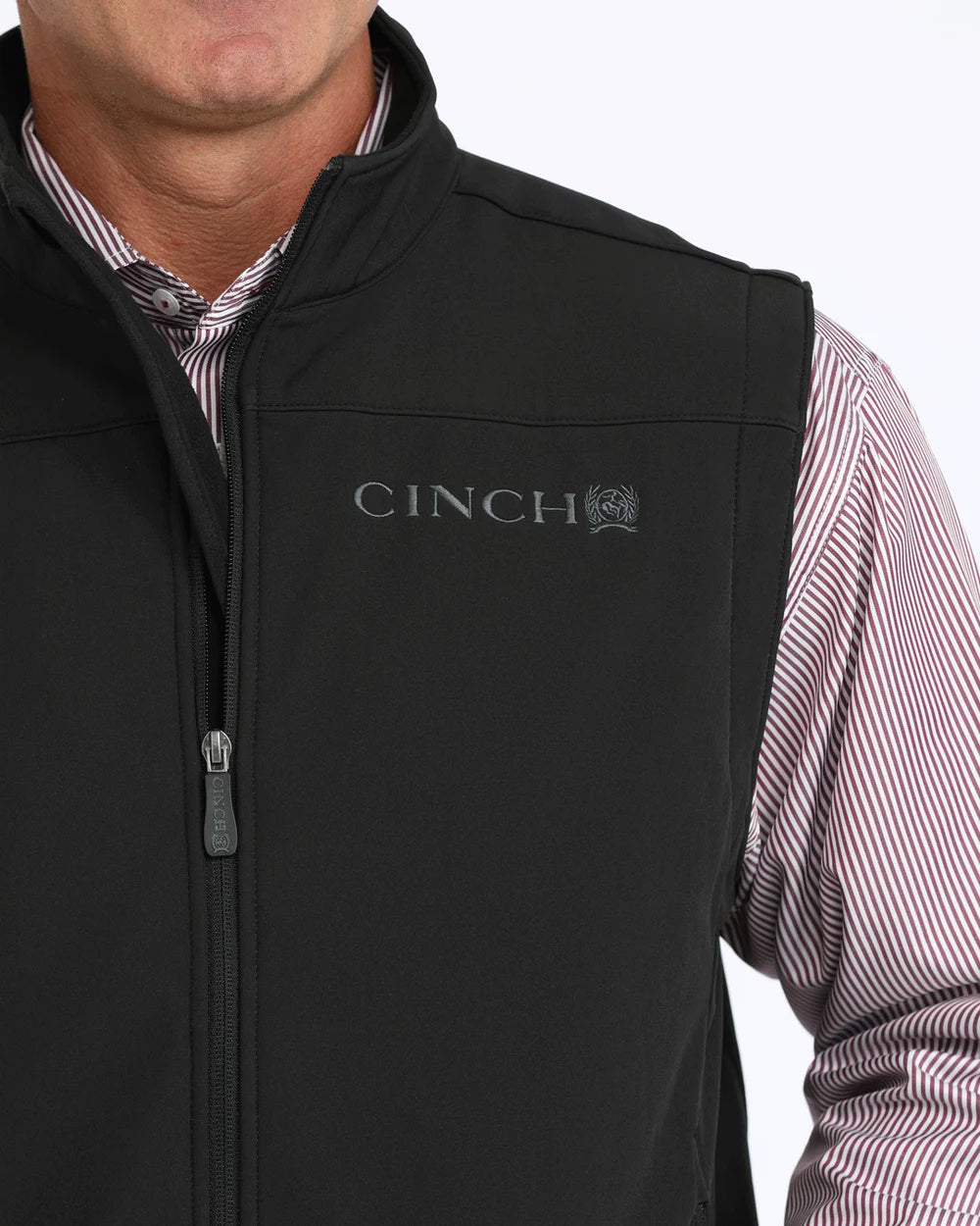 Cinch Men's Black Vest  MWV1012010