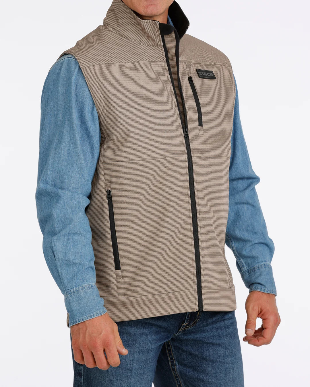 Cinch Men's Tan Conceal Carry Bonded Vest MWV1541012