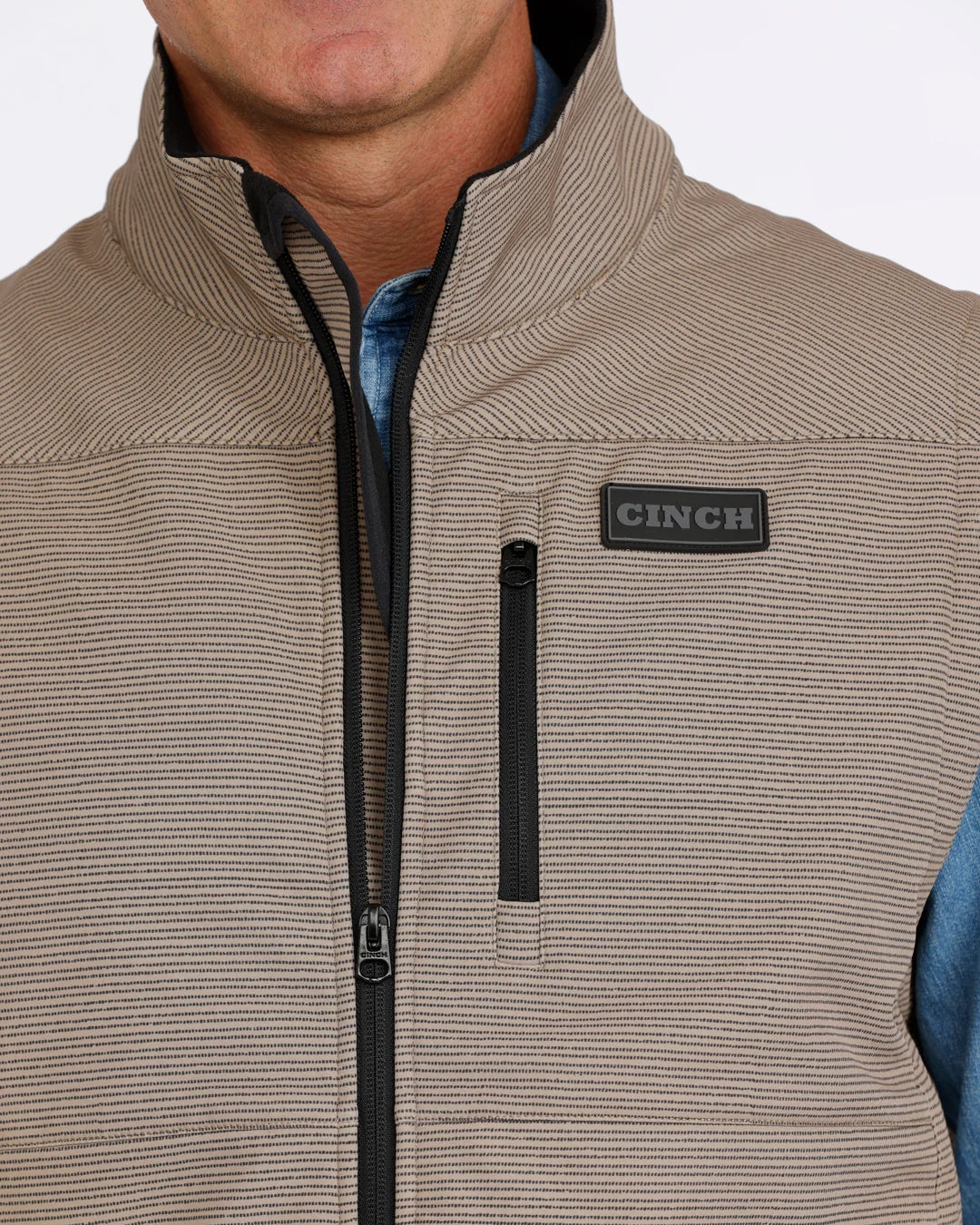 Cinch Men's Tan Conceal Carry Bonded Vest MWV1541012